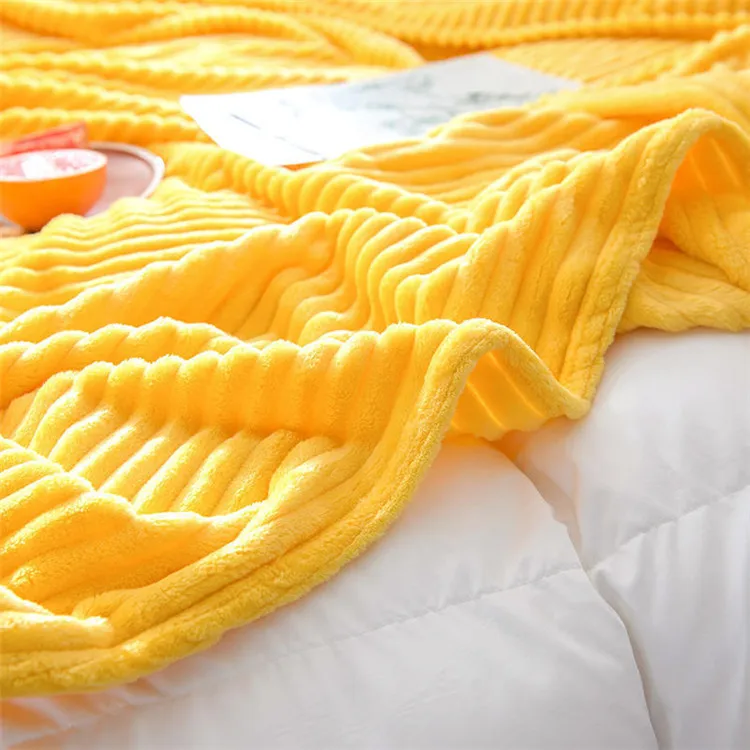 Розовое, желтое Полосатое Фланелевое Флисовое одеяло, мягкое покрывало для взрослых, покрывало для кровати, покрывало для дивана, декоративное одеяло, Мантас Де Кама