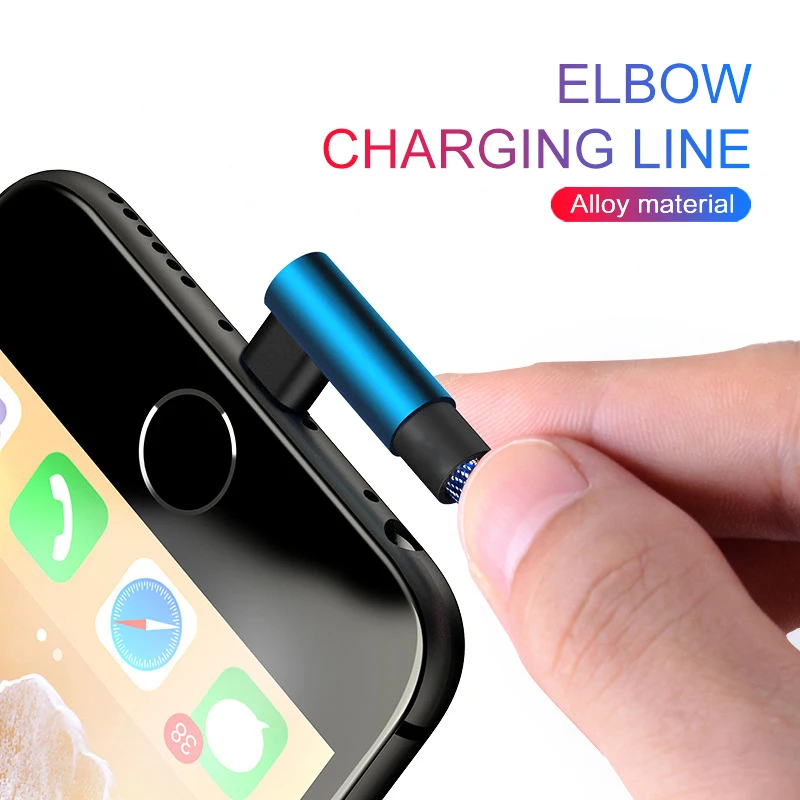 1 м usb type C 90 градусов быстрая зарядка Usb C кабель type C Usb зарядное устройство для передачи данных-c для samsung S8 S9 Note 9 8 для Xiaomi Mi8 Mi6