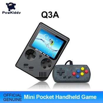 

Powkiddy Q3A Video Game Retro Console 8 Bit Retro Mini Pocket Handheld Game Player Built-in 168 Classic Games Children's Gift