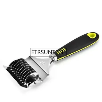 

50pcs Multifunctional Stainless Steel Noodle Lattice Roller Dough Cutter Pasta Spaghetti Maker Rolling Knife