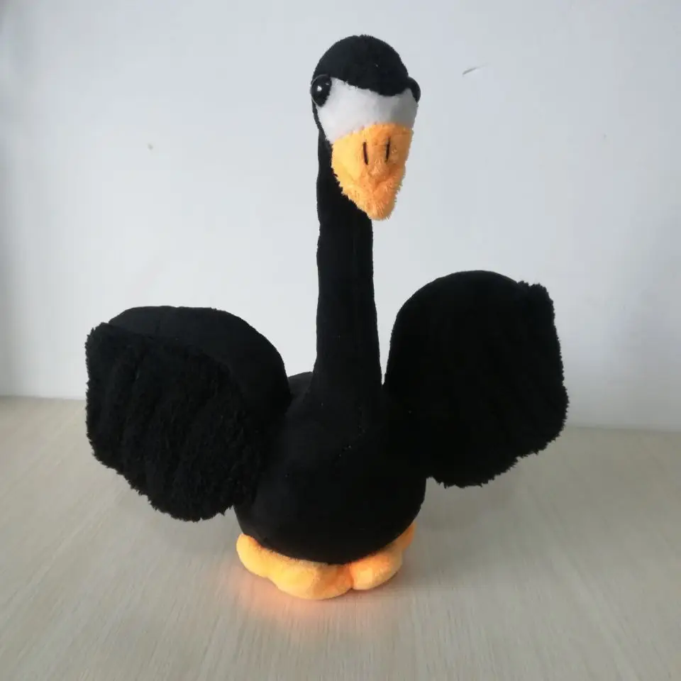 Прекрасный Черный Лебедь около 28 см плюшевая игрушка мягкая кукла детская