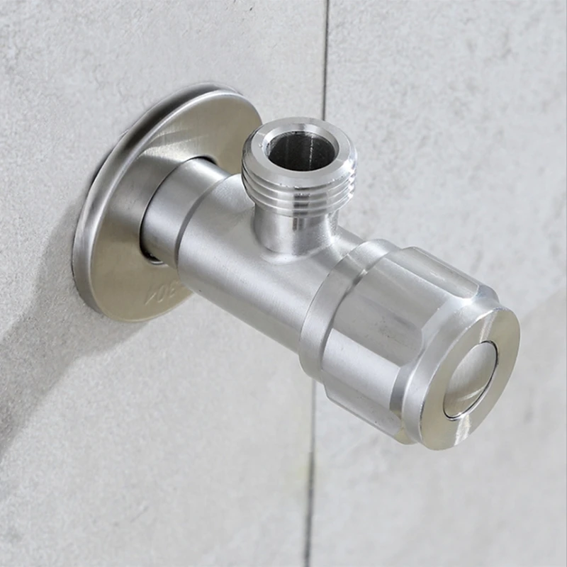Stainless Steel Bathroom Angle Valve Lead-free Shut Off Valve for Water Heater Stainless Steel Bathroom Angle Valve Lead-free Shut Off Valve for Water Heater