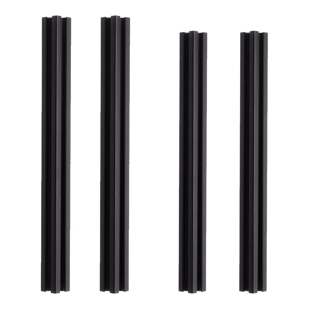 4 Pieces of 400mm+600mm Length Black Anodized 2020 T-Slot Aluminum Profile Extrusion Frame For CNC