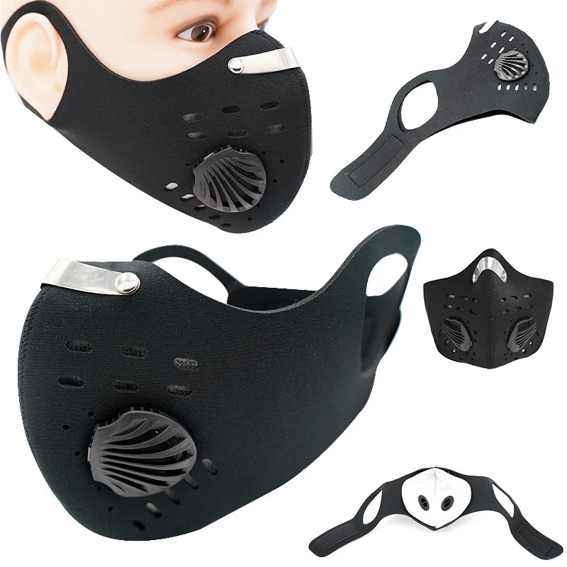 

Protective Face Shield Filter Mask Anti-fog Anti-splash Dust Activated Carbon Mask