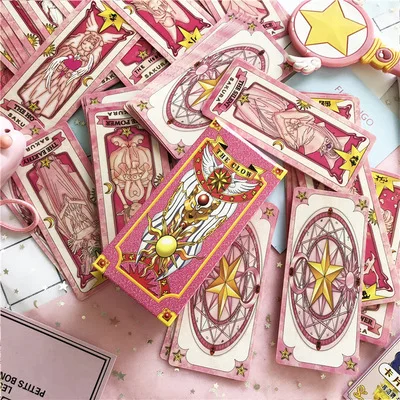 Аниме прозрачная карта 1 jeu de cartes captor Sakura Clow carte косплей реквизит KINOMOTO SAKURA CARD captor Sakura cartes Tarot the clow