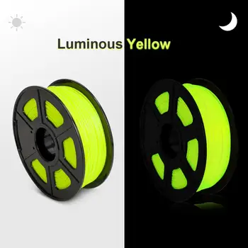 

PLA Luminous Yellow Filament 1kg 1.75mm for FDM 3D Printer Printing with Spool 0.02mm Tolerance No Bubble 3D Pen Material Roll