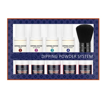 

Dipping System Powder Nails Power Dip Base Activator Without UV Lamp Cures with Base Coat Top Coat