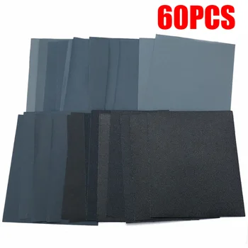 

60pcs Sandpaper 80-3000 Grit High quality Silicon carbide 28*23cm Wet Dry