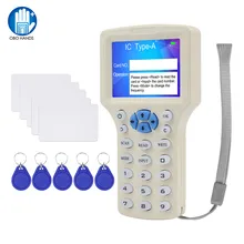 NFC Smart 10 Частота RFID Копир/Писатель/ридер/Дубликатор 125 кГц 13,56 МГц USB программист брелок считыватель карт UID декодер