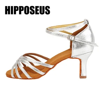 

New Arrival Dance Shoes Professional Tango/Latin/Salsa Ballroom for Women/Ladies/Girls Indoor Soft High Heeled 5/7cm In stock