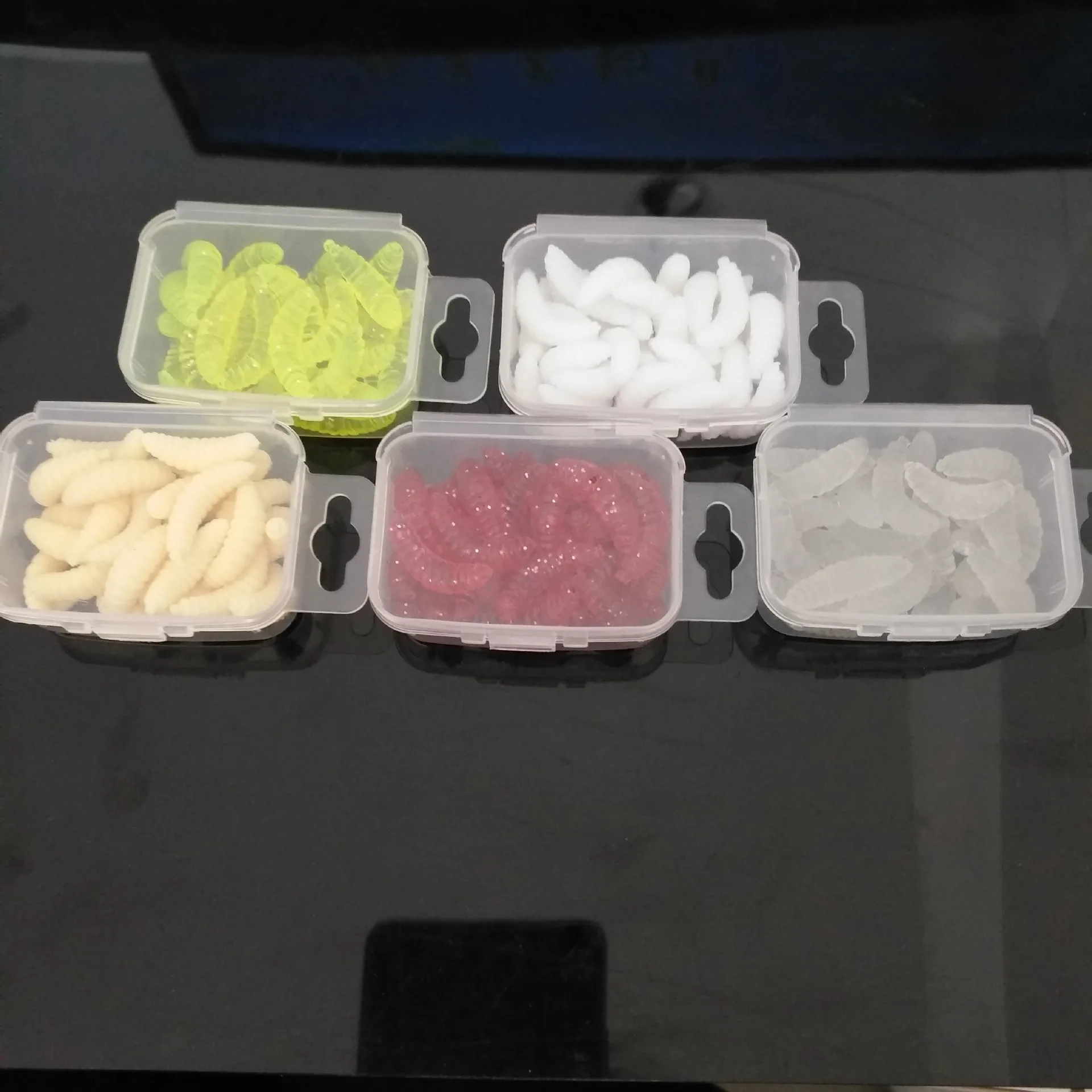 Бионическая Мягкая приманка Mealworm 5 цветов на выбор в коробке 30 только/коробка Мягкая приманка в виде червей Maggots