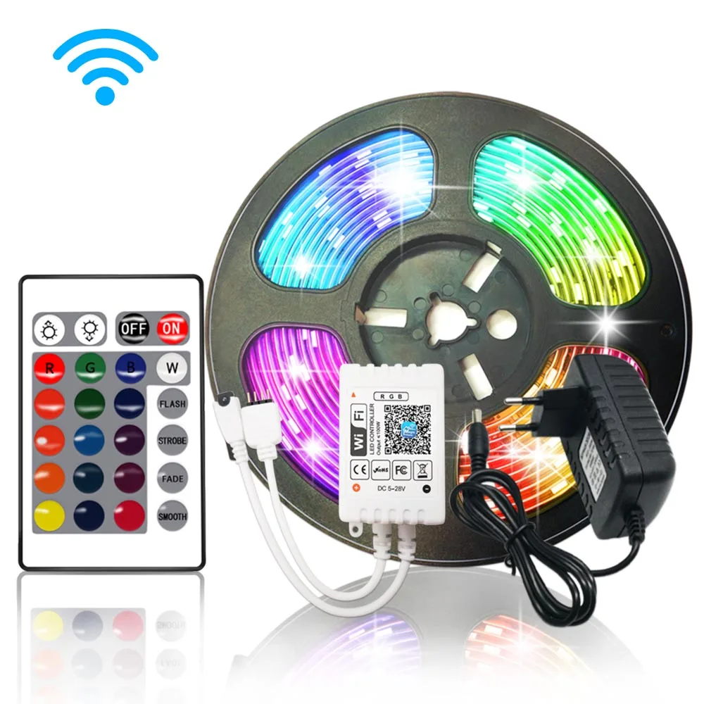 Умные светодиодный ные ленты водонепроницаемые гибкие RGB-полоски с