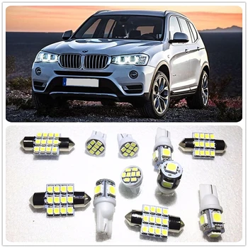 

11 set White LED Lights Interior Package Map Dome For BMW 740Li 745Li 750i 760Li ActiveHybrid 3 5 7 M3 M4 M5 M6 X3 X4 X5 X6