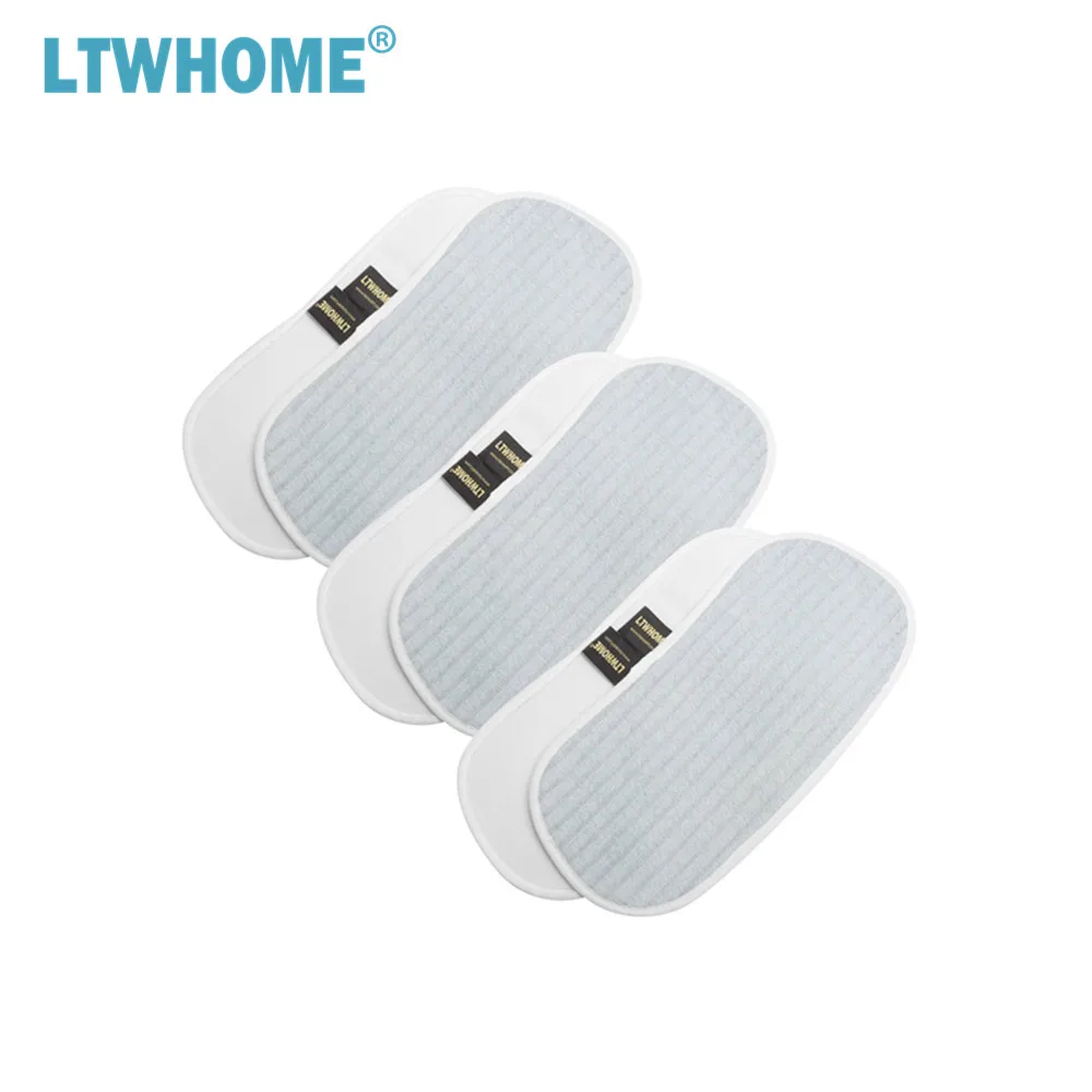 Сменные подушечки из микрофибры LTWHOME подходят для швабры Hover SSS1500 SteamJet Express