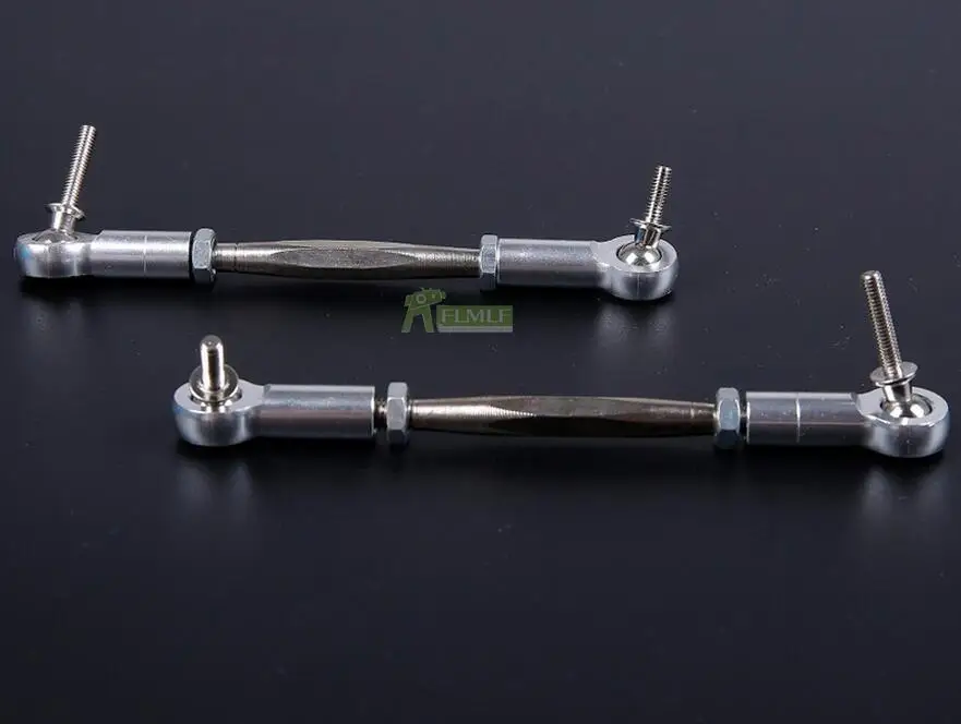 Сплав CNC рулевая Панель Набор Поперечная рулевая тяга подходит для 1/5 HPI Rovan km BAJA 5B 5T 5SC SS - Цвет: Silver