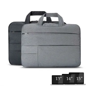 

13-15 inch laptop tote portable fashion solid Oxford cloth waterproof men's handbag universal laptop bag