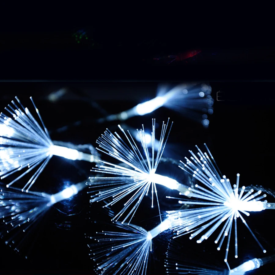 10M 100 Led String Light Christmas Decoration Dandelion Optic Fiber Fairy String Lamp Romantic Atmosphere Party Wedding Festival