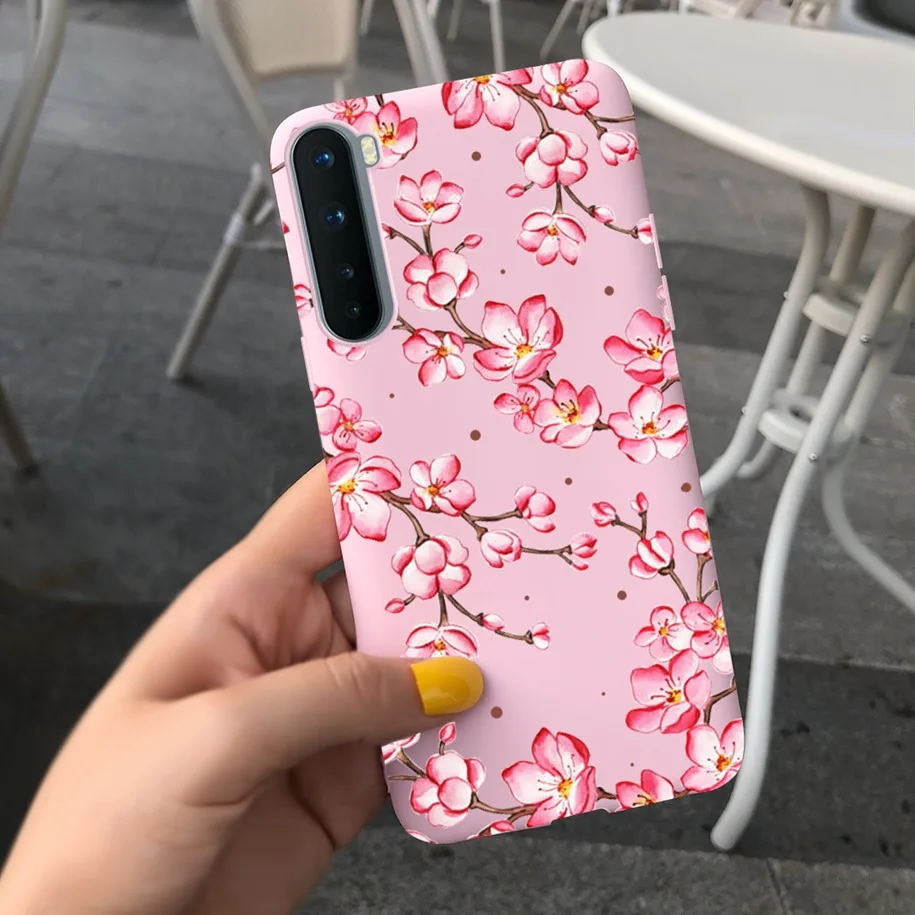 For Phone Case OnePlus Nord Cover Soft Silicone Leopard Flower Butterfly Painted Candy TPU Case For One Plus Nord 1 + Nord Coque waterproof phone bag Cases & Covers