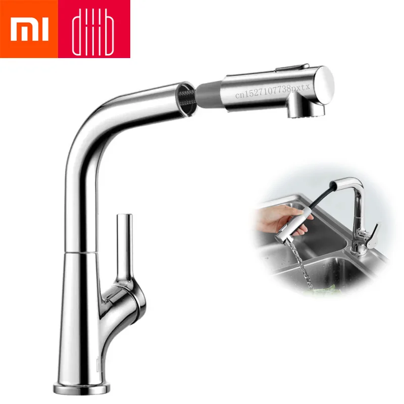 

Xiaomi Dabai Bathroom Basin Sink Faucet w/ Pull Out Rinser Sprayer Gargle Brushing Cold & Hot Bathtub Faucet 2 Mode Mixer Tap
