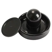 96 мм Воздушный хоккейный стол Войлок молоток толкача Goalies с 1 шт 63 мм шайба черный цвет