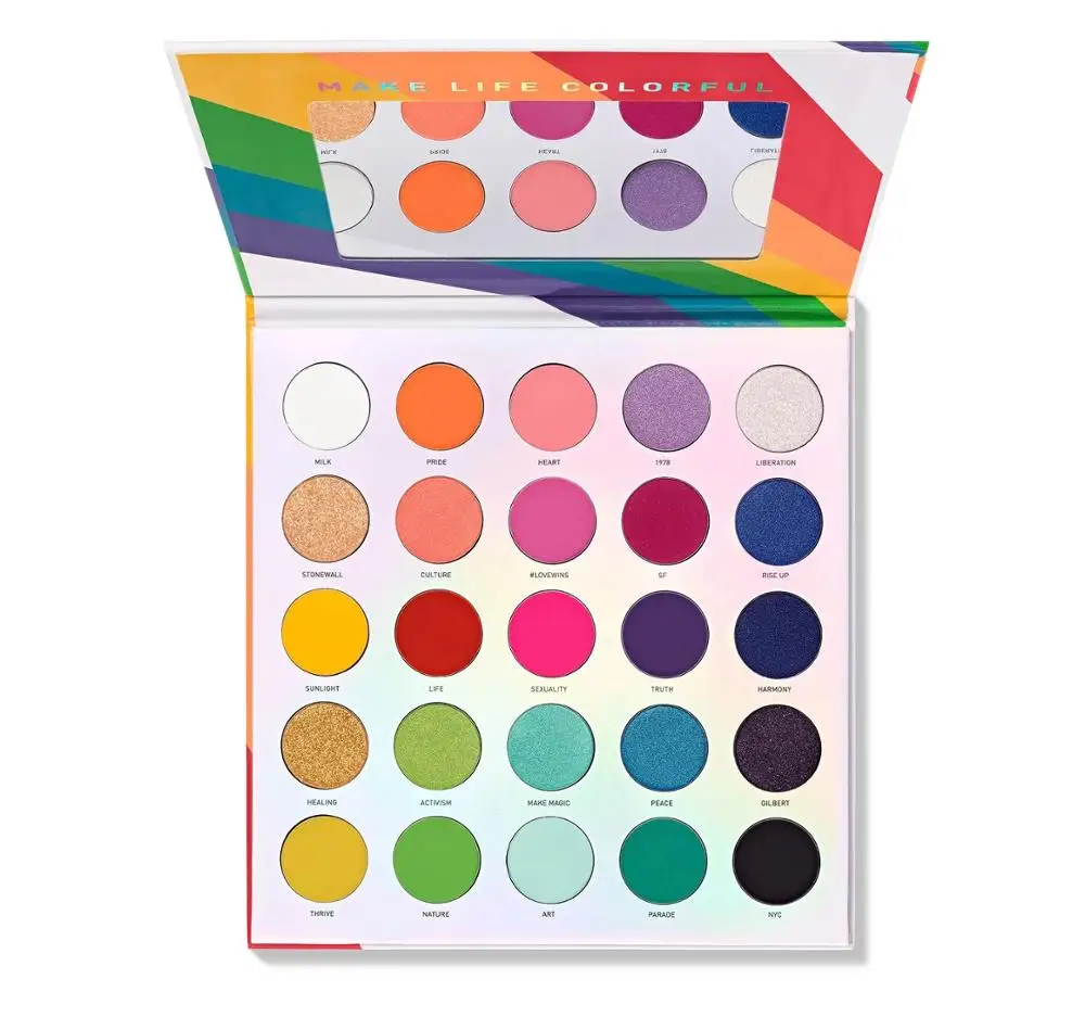 

James Charles 25L Colors LGBT Cosmetic Live in Color Eyeshadow Palette Matte Glitter Eye shadow Makeup Pallete Maquillaje