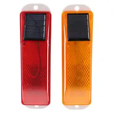 Lot de 2 lampes stroboscopiques à énergie solaire, lumière d'avertissement multifonctionnelle