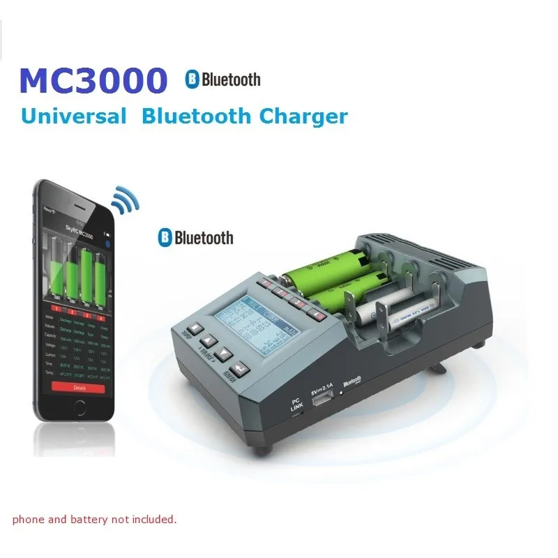 

MC3000 Universal Bluetooth Battery Charger Analyzer Charging For Ni-MH Lilo NiZn Nicd AAA RC Battery