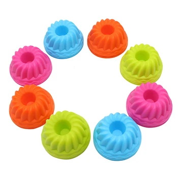 

24 / 36PCS Silicone Cake Cupcake Cup Cake Tool Bakeware Baking Silicone Mold Cupcake and Muffin Cupcake for DIY by Random Color