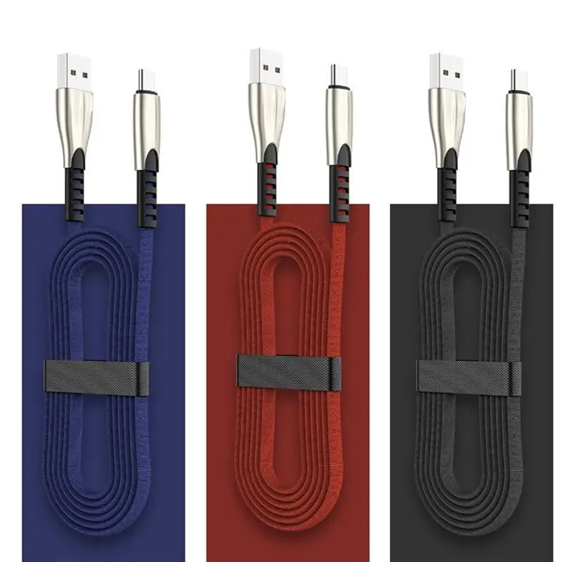 usb phone charger 5A Zinc Alloy Braided Micro USB Type-C Cable Data Sync Fast Charging Cord For Huawei P40 P30 P20 Lite Honor 7S 7A 7C 8A 8S 10I apple iphone charger cord