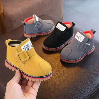 

Autumn Winter new Fashion Children's shoes Children Kid Girls Boys Ankle Sport Short Boots Girls Boys Casual Boots 1-3 years old