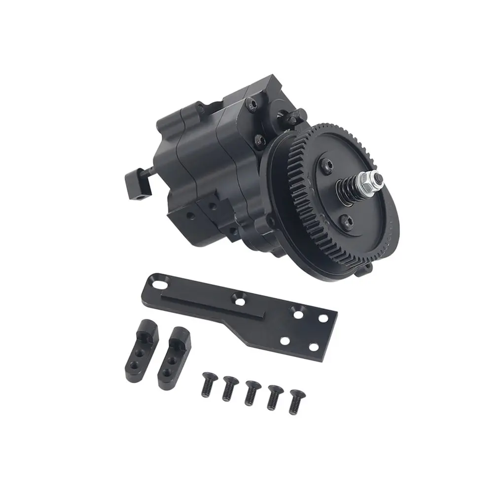

Alloy CNC Chassis / Gear Box Transfer Case Center Gearbox 2 Speed Transmission Case for 1/10 RC Crawlers Axial Wraith 90018