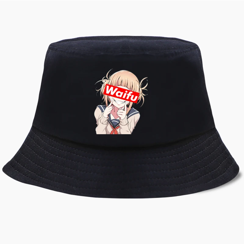 Kawaii Bob Bucket головные уборы аниме Waifu красивая девушка летняя мужская Панама