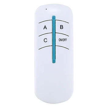 

HOT-220V 3 Channels Way Digital Wireless Light Lamp Home Wall Corridor Switch Splitter Box Durable Remote Control