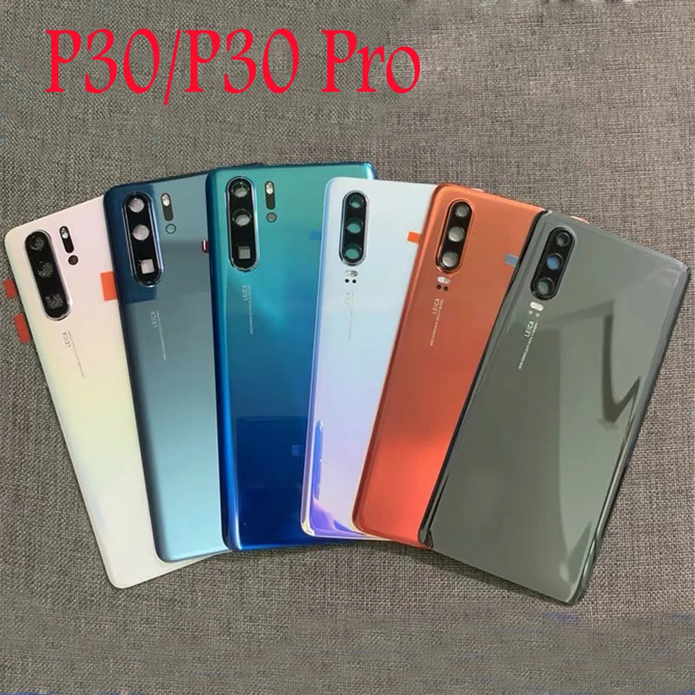 10 шт. для Huawei P30 Pro P30pro Задняя стеклянная крышка корпус батарея задняя дверь