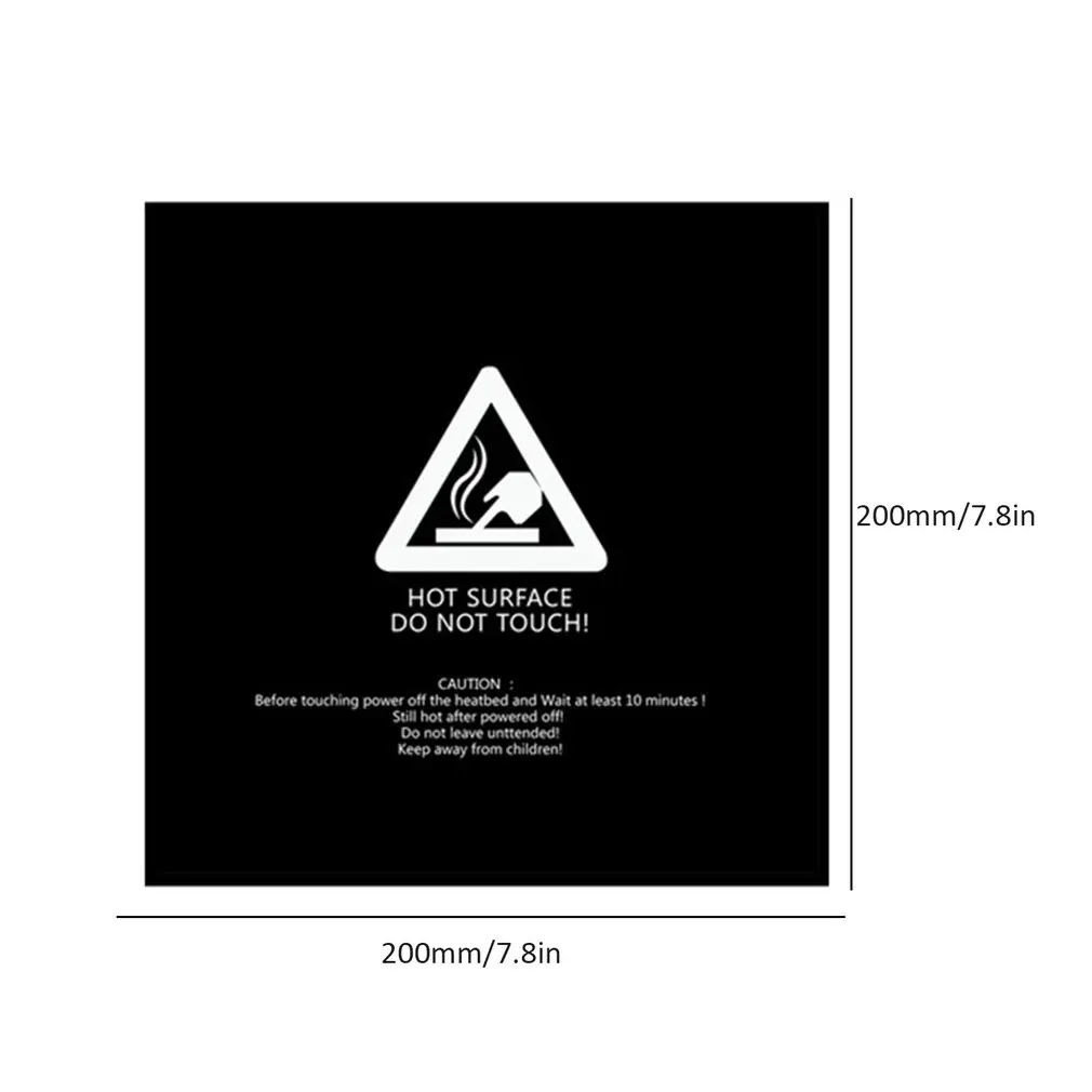 Для 3D принтера наклейка для платформы алюминиевая подложка текстурированная бумага 200*200 мм PC высокотемпературная наклейка