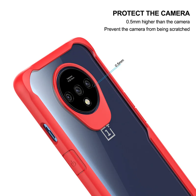 Для Oneplus 7T чехол для телефона тонкий жесткий прозрачный чехол для Oneplus 7t чехол TPU бампер тонкие противоударные прозрачные чехлы