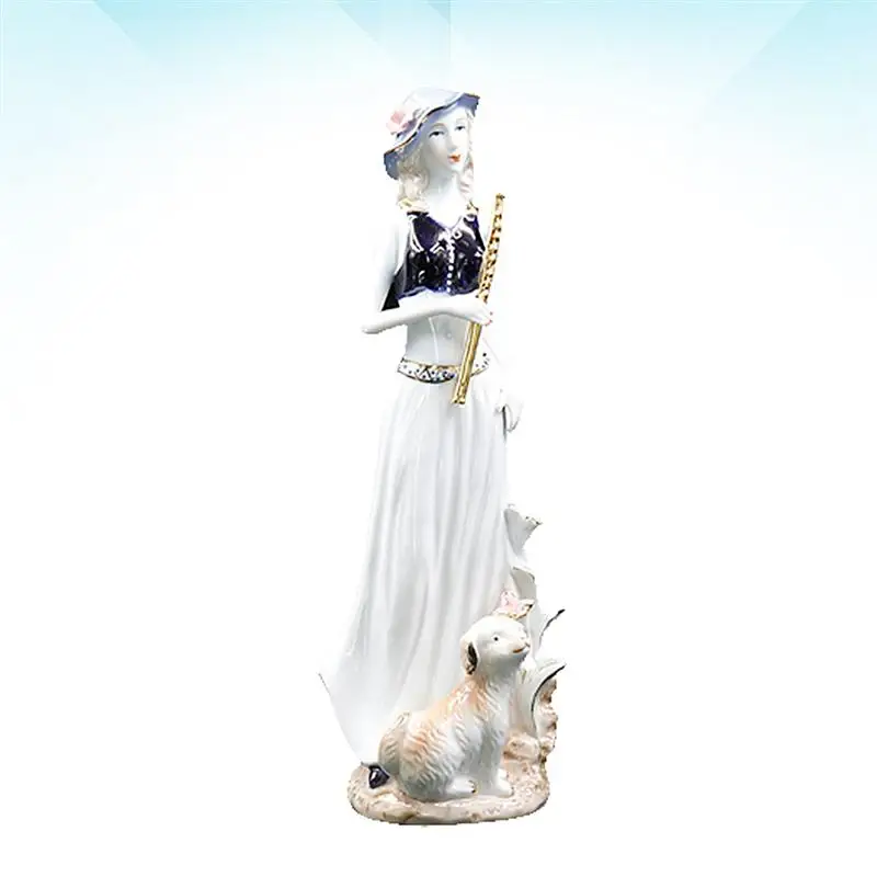 1 шт. бонсай Западная фигура женщины девушка статуэтки элегантная керамическая статуэтка для декора скульптура женщины Настольный орнамент для офиса