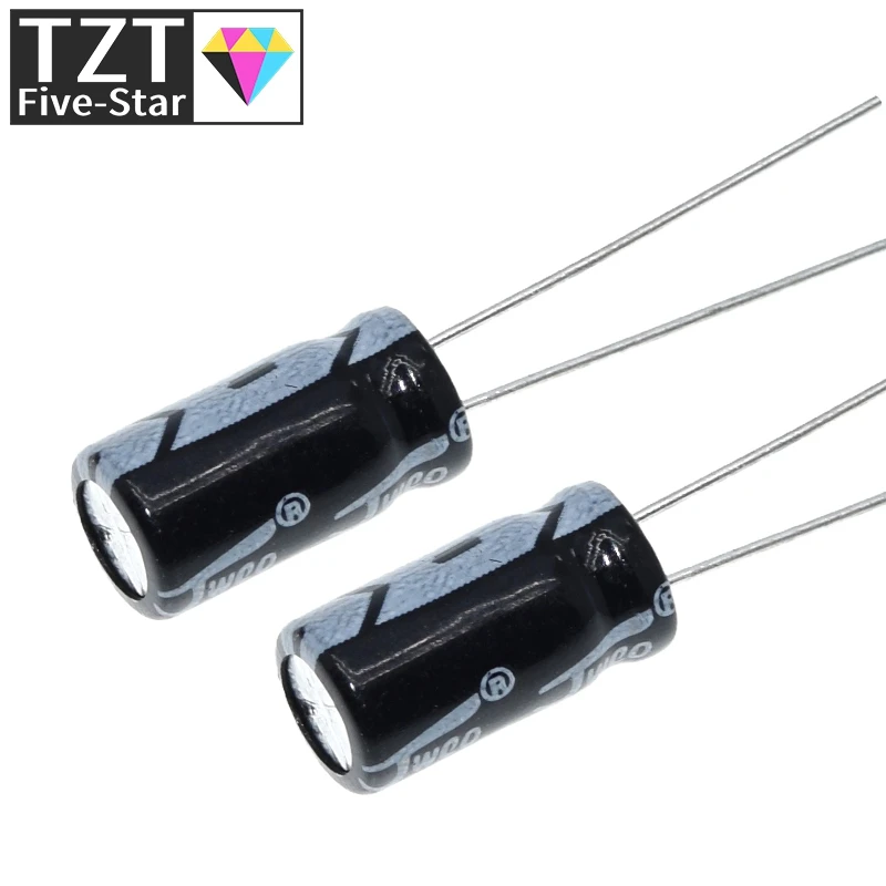 30/50PCS Hochwertiger 35V 100UF 6*12mm 100UF 35V 6,3*12 Elektrolytkondensator – Detail 4