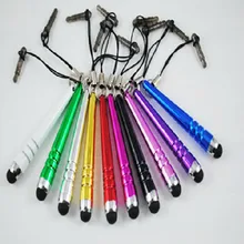100 шт стилус в стиле бейсбольной биты, сенсорные емкостные Ручки, универсальные для Apple Phone iPads Ipod, все 3,5 мм смартфоны, разные цвета