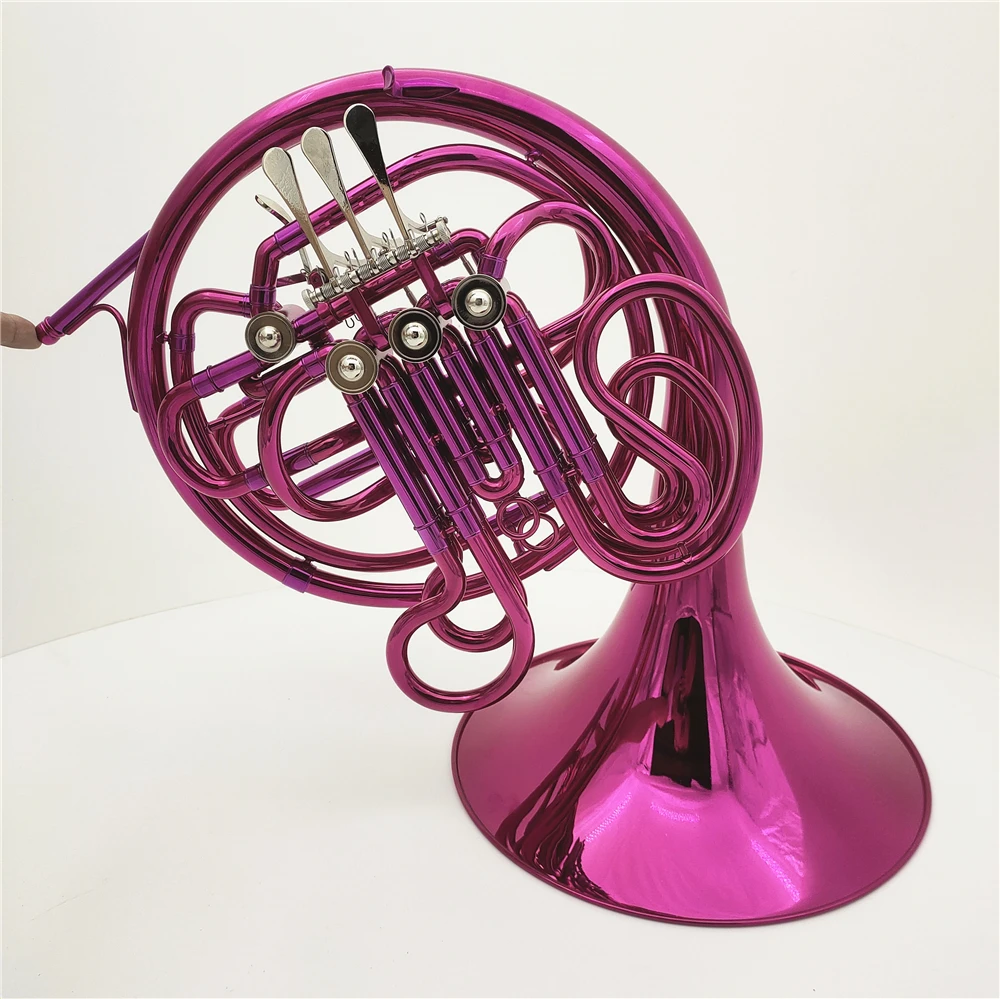 French Horn Bb/F Double Pink 4 Keys with Case