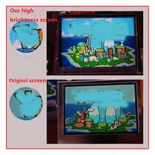 Pantalla LCD IPS de 10 niveles de alto brillo para Nintendo Game Boy Advance, consola de juegos GBA, retroiluminación, piezas de reparación de pantalla ajustables