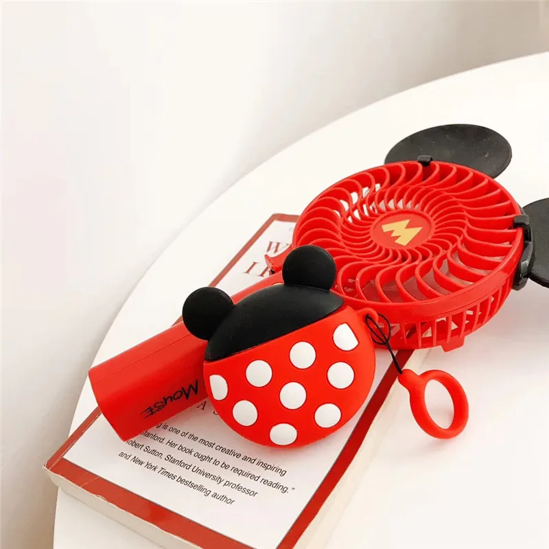 Minnie 2 Чехол для наушников с Bluetooth для Airpods 1, 2, аксессуары, защитный чехол, сумка, анти-потеря, ремешок, милый мультфильм, сделай сам, силикон, Микки, Минни - Цвет: Minnie 2