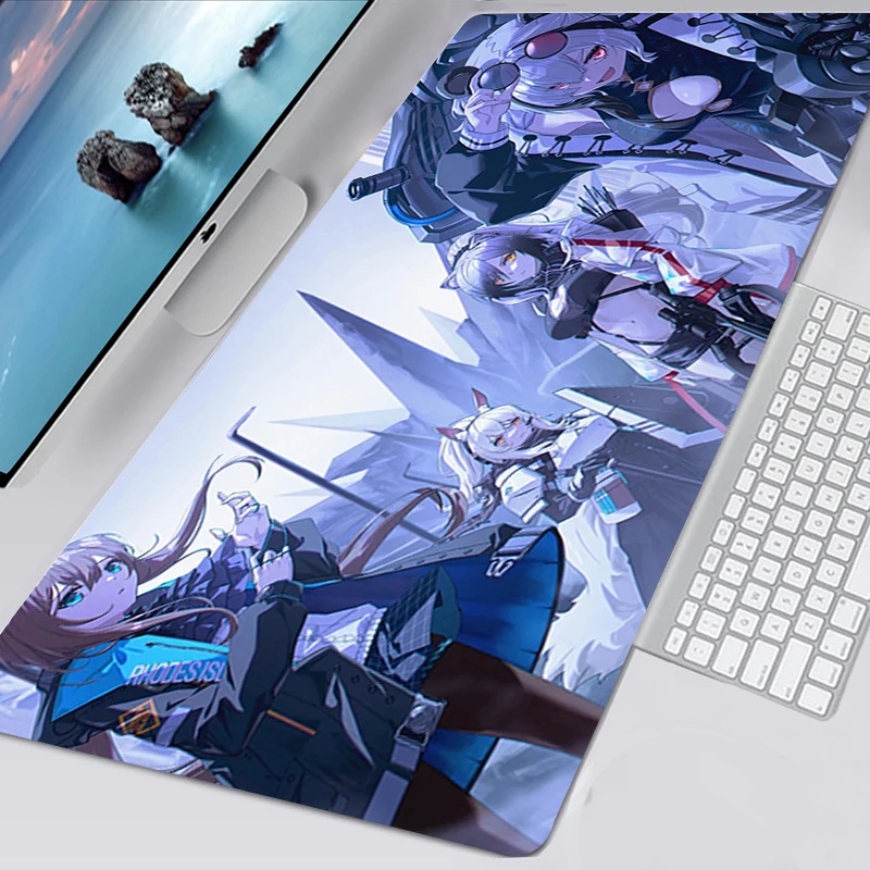 

Arknights Mousepad Computer Mouse Pad Anime 40x90 Alfombrilla Gaming Accessories Non-slip Mausepad Gamer Tappetino Mouse 30x60cm