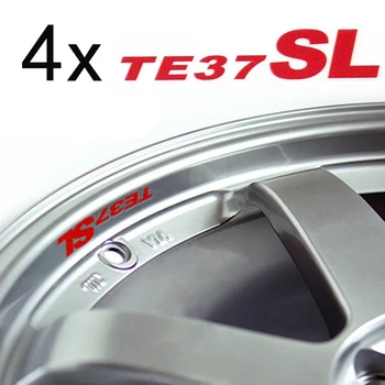 

4 pcs Car Sticker Wheel Hub Sticker For RAYS Volk Racing TE37SL Wheel Rim Sticker Decoration Decal Car Styling Accessories