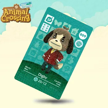 

009 Digby (ACHHD) Animal Crossing Card Amiibo Cards Work for Switch NS 3DS Games