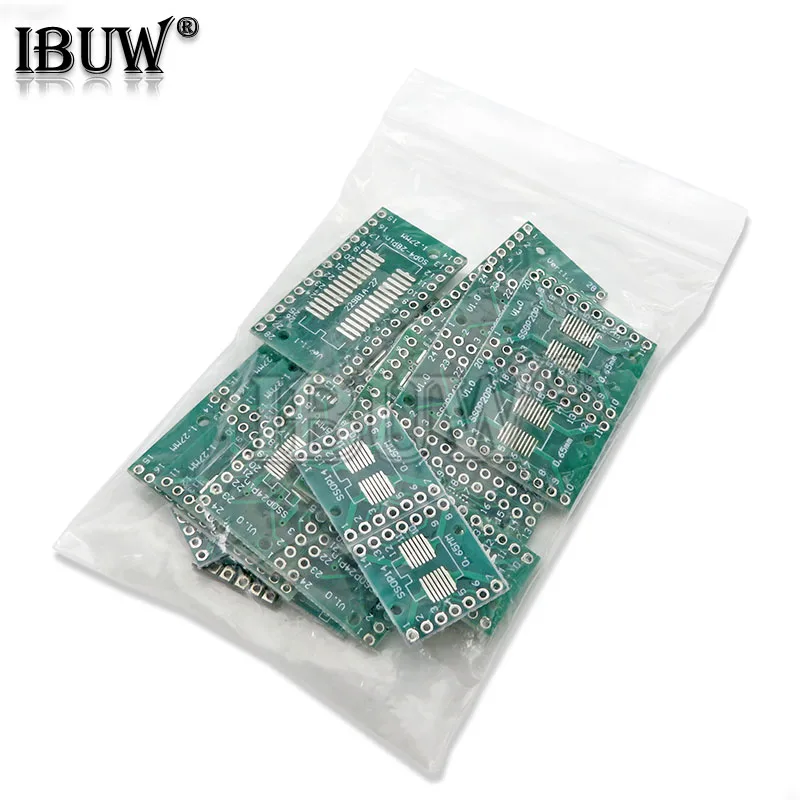 PCB Board 30PCS PCB Board Kit SOP24 SOP8 SOP14 SOP16 SOP20 SOP28 SMD Turn To DIP Adapter Converter Plate