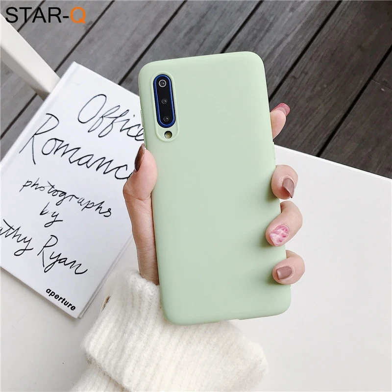 pouch phone candy color silicone case for xiaomi mi 9 lite se mi9 mi8 8 a2 lite 9t pro a3 a1 note 10 matte soft tpu back case waterproof cell phone case Cases & Covers