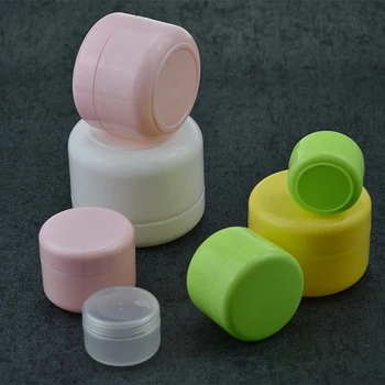 

60Pcs 50g/100g Refillable Sample bottles Plastic Empty Makeup Jar Pot Travel Face Cream Lotion Cosmetic Container 5 colors