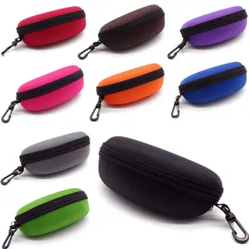 

New Sunglasses Storage Box Glasses Carry Case Bag Hard Zipper Box Travel Pack Pouch