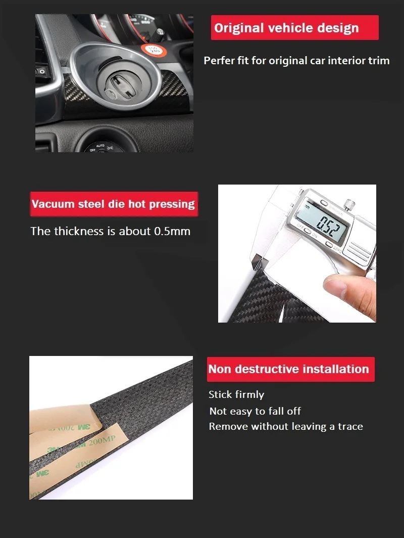 34-Free shipping 14pcsset car interior accessories for porsche panamera accessories door inside decoration trims